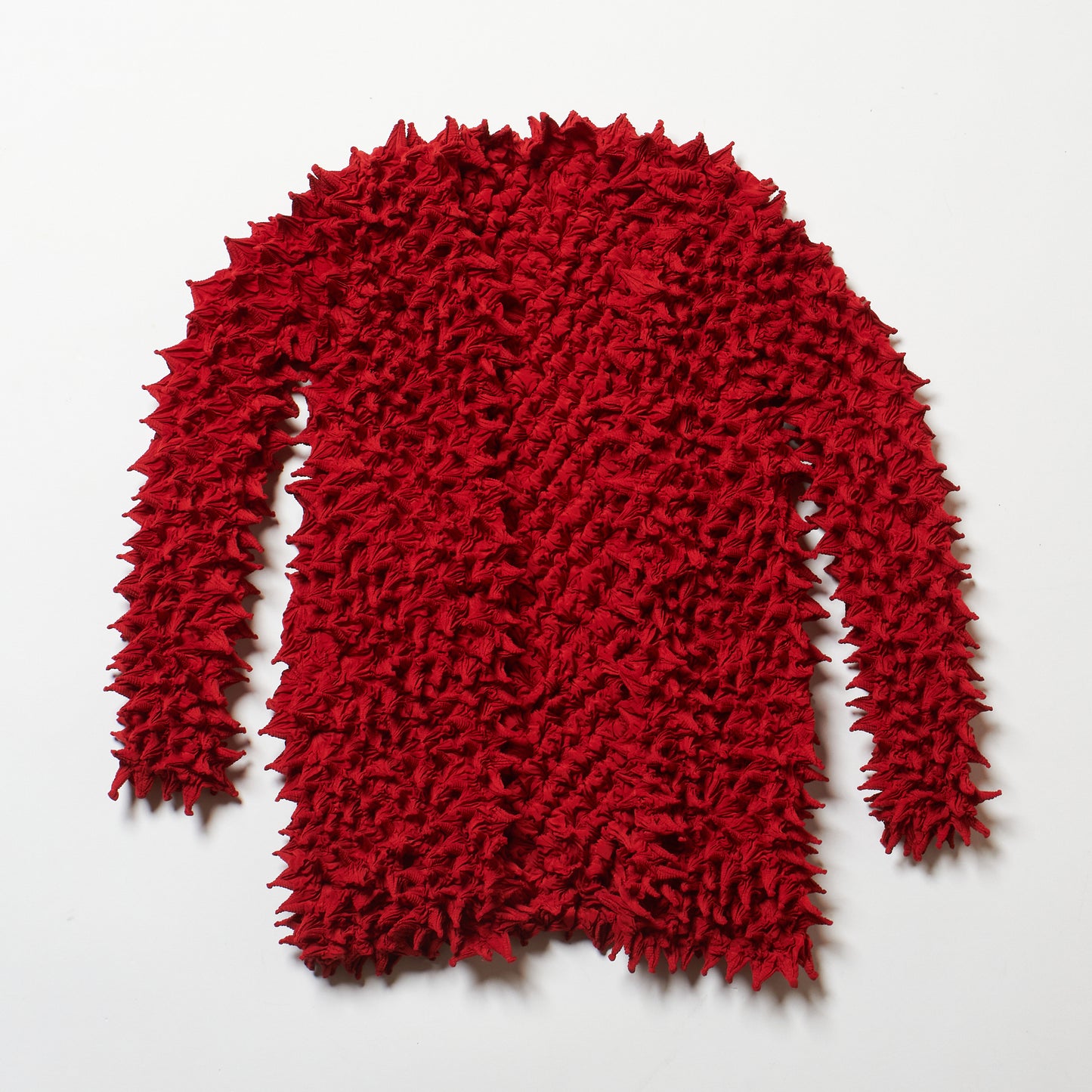 Spiky Shibori Cardigan - Crepe De Chine