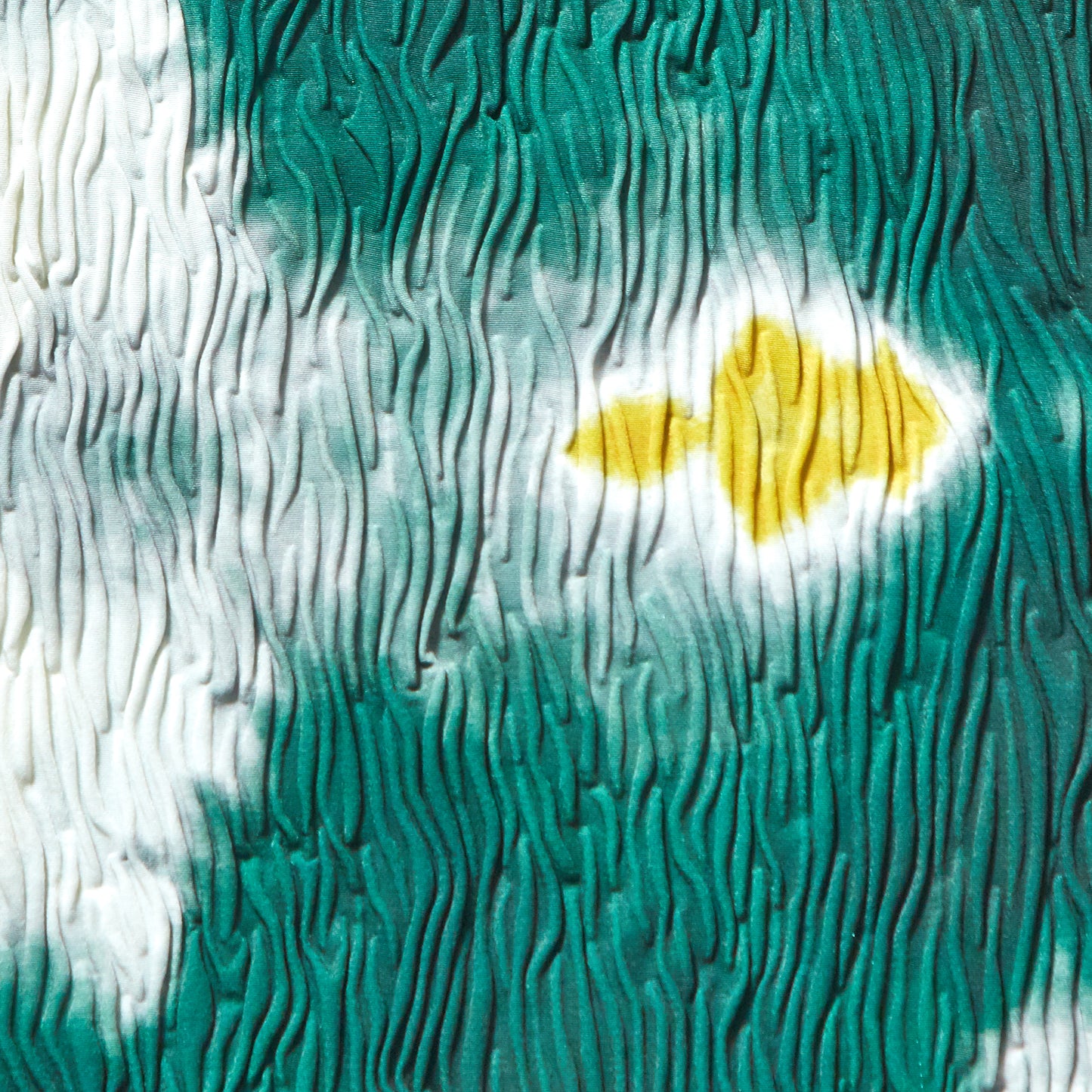 Wavy Sleeveless Turtleneck Dress with Nijimi Pattern