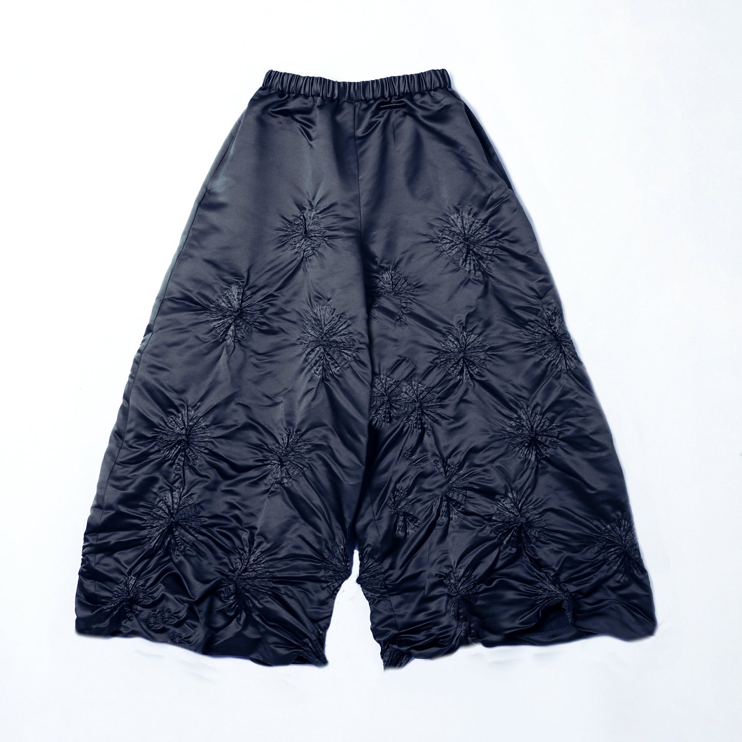 Rolled-up Shibori Pants - Satin