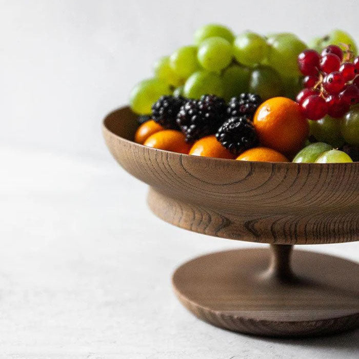 SHINAFU 6.0 Footed Serving Bowl - Hasori (Black)