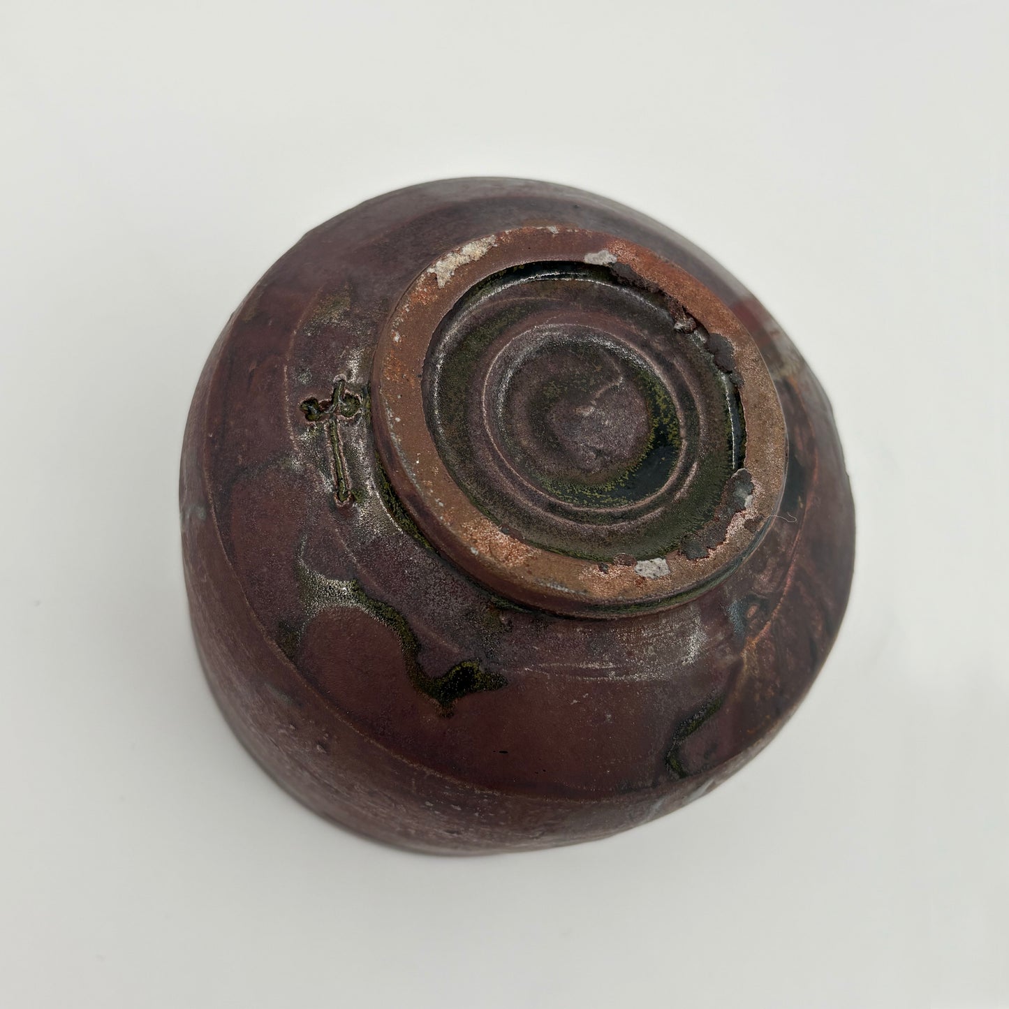 Black Karatsu Tea Bowl (Cavern) by Yukiko Tsuchiya