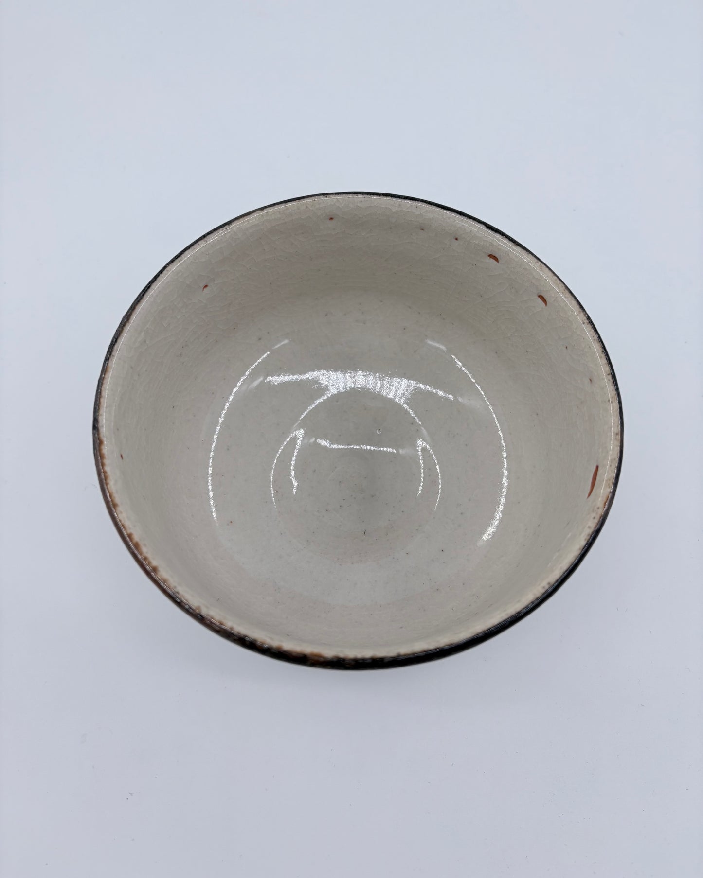 Suga Pottery Matcha Bowl - Gray Stripes