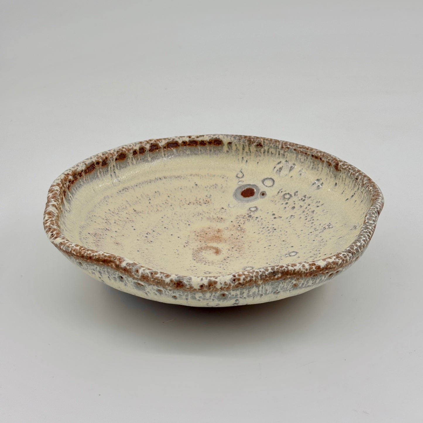Suga Pottery Scalloped Serving Bowl - Butter Yellow
