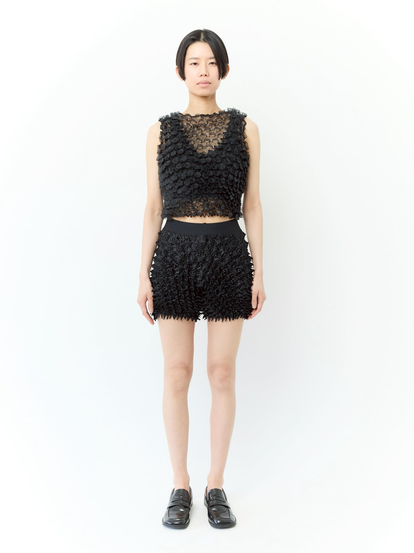 Botatan (Button Shibori) Crewneck Sleeveless Top