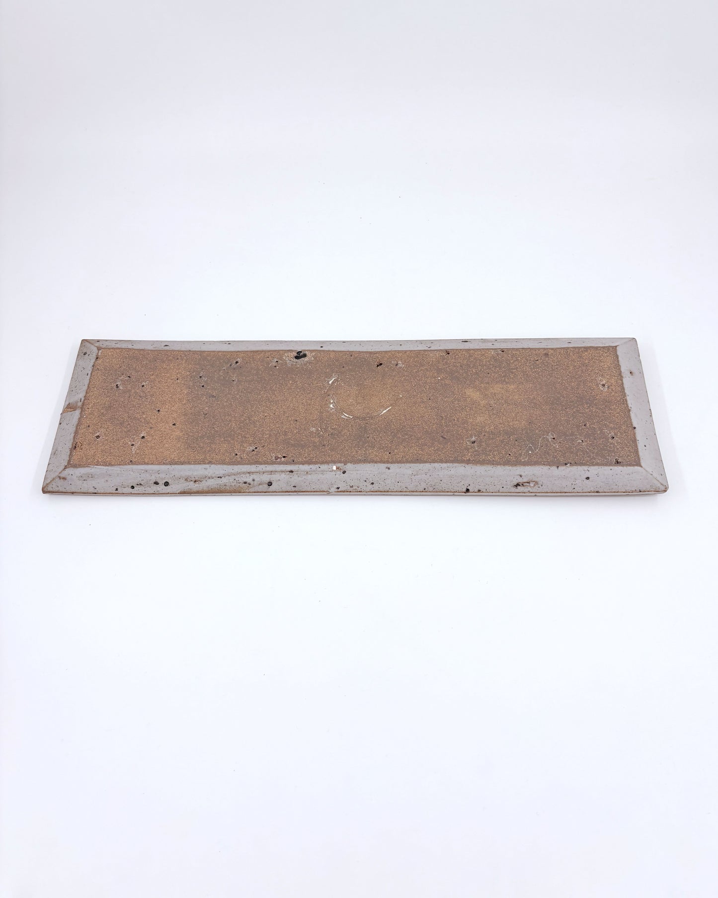 "Quail" Long Rectangular Plate by Hanako Nakazato
