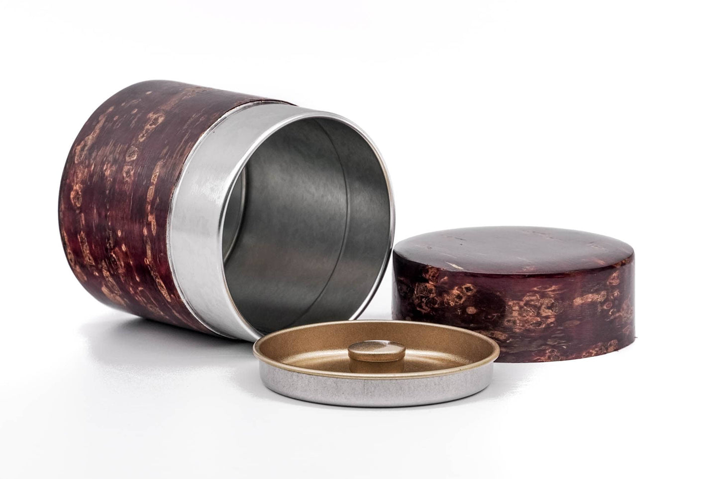 Sakura Cherry Bark Wrapped Metal Tea Canister (Chazutsu) - 100g