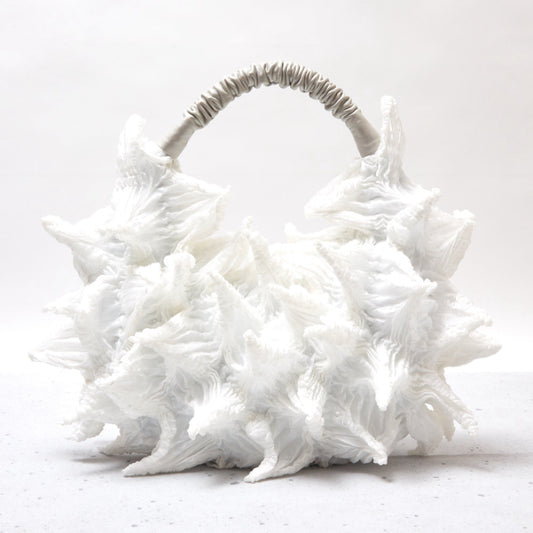 Obai-Shibori Crescent Bag