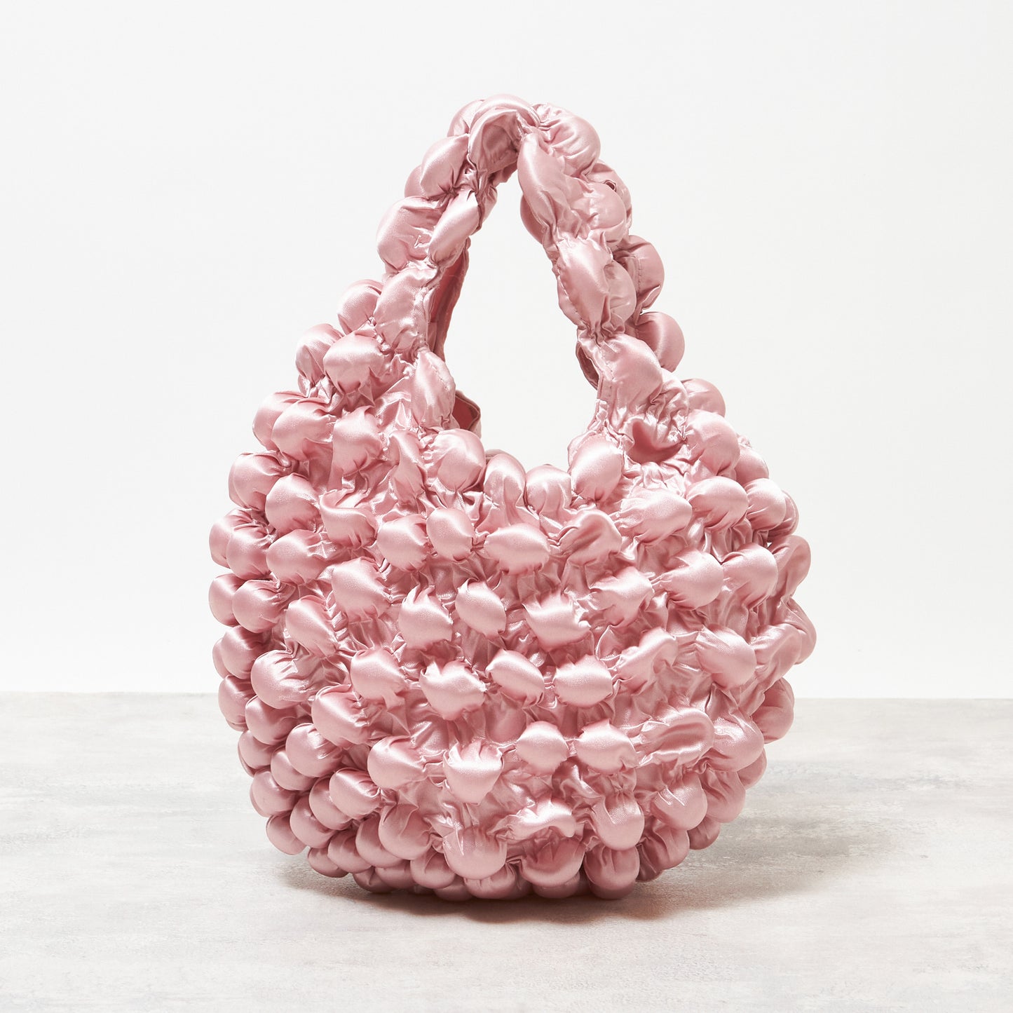  Small Pom-Pom Bag - Satin