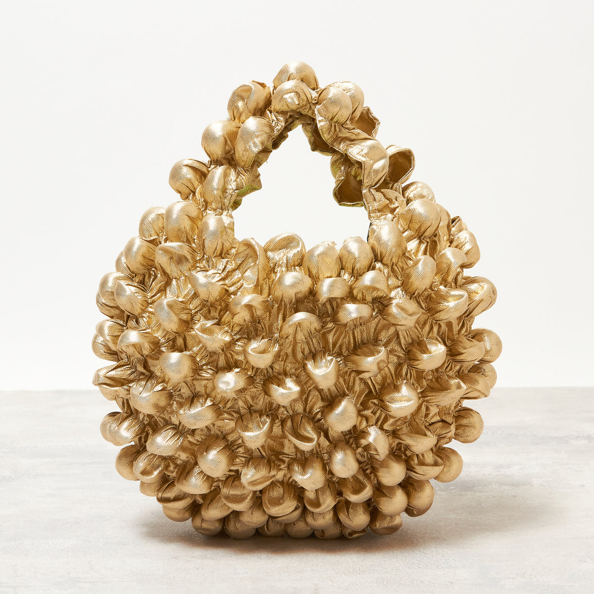  Small Pom-Pom Bag - Metallic