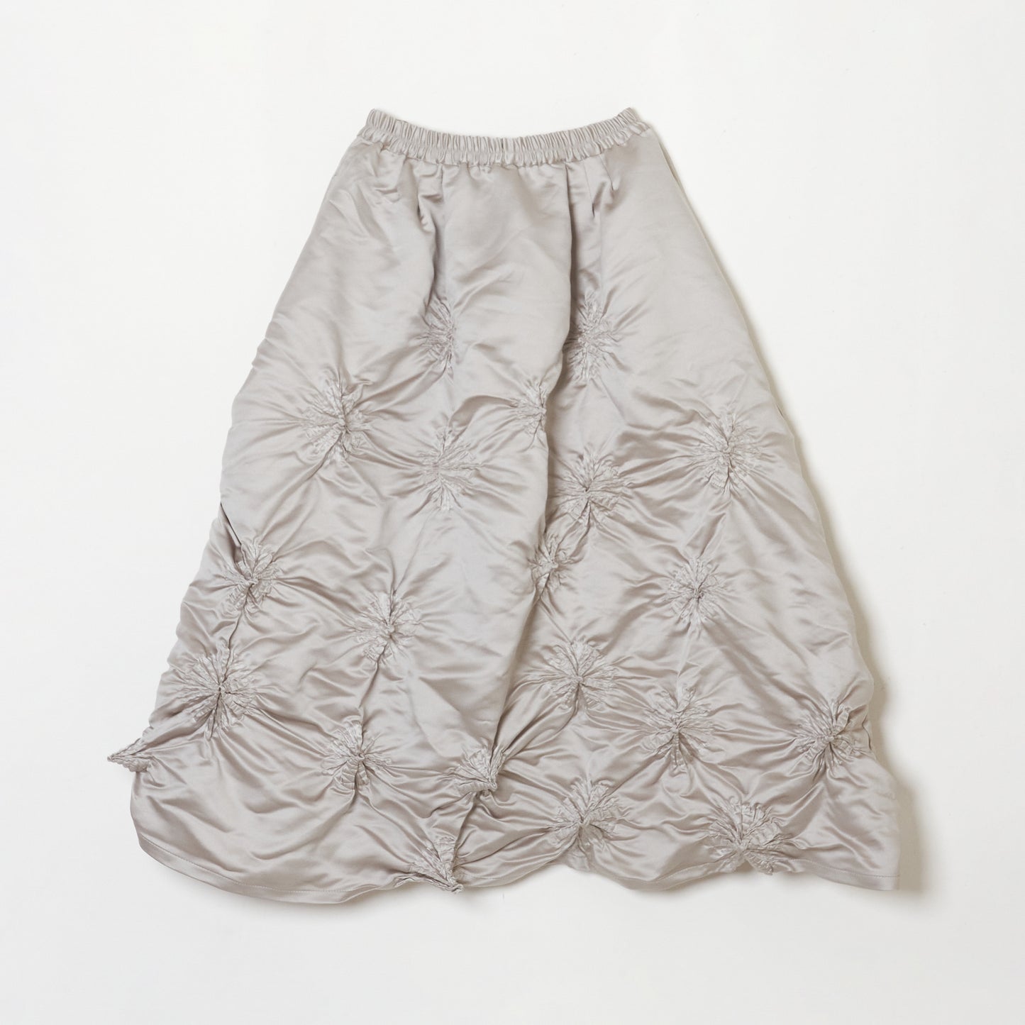 Rolled-up Shibori Skirt - Satin