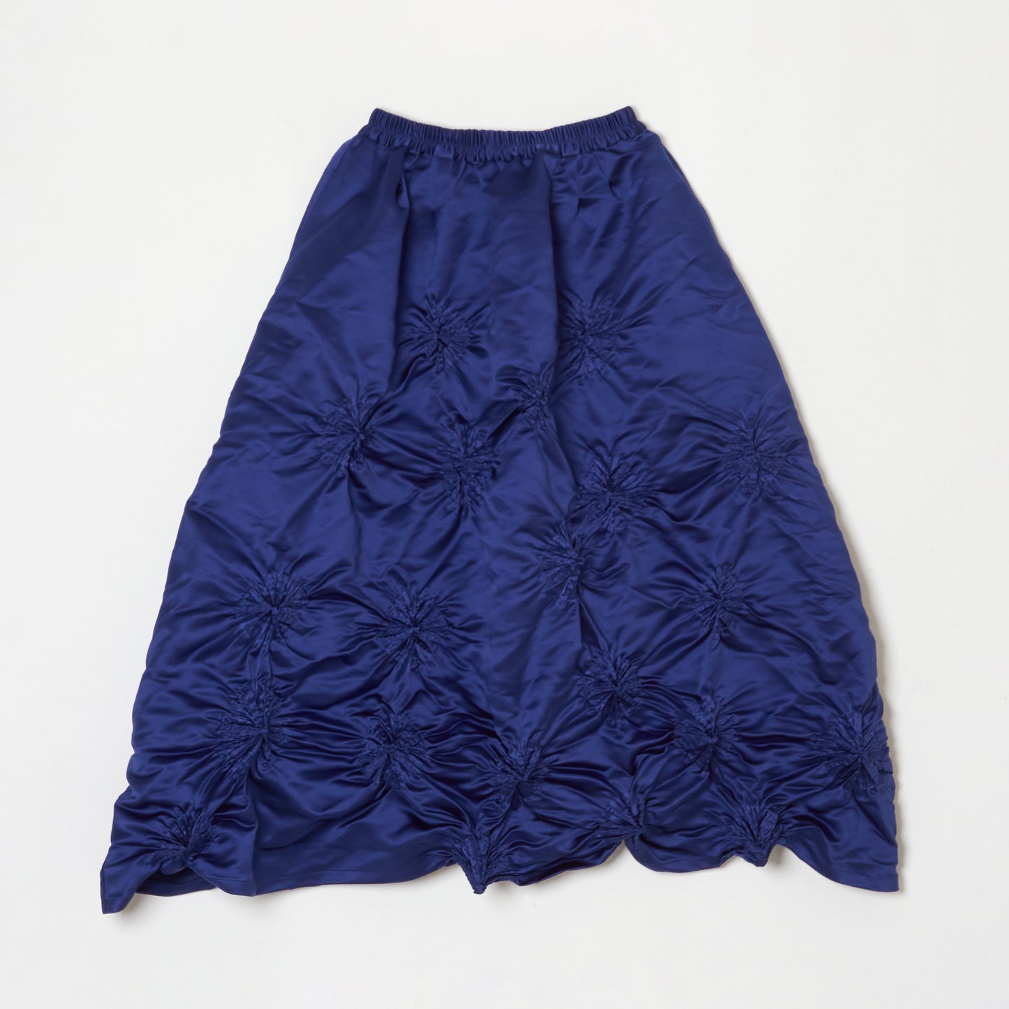 Rolled-up Shibori Skirt - Satin