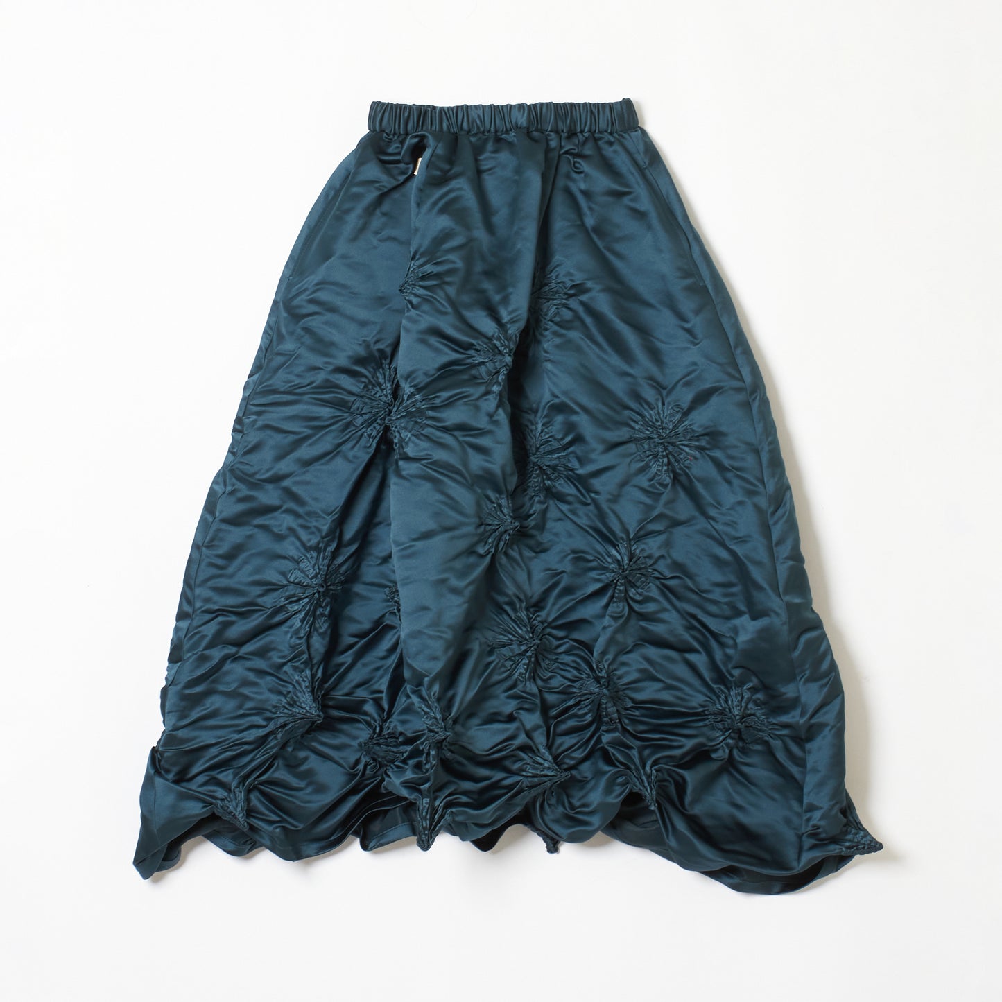 Rolled-up Shibori Skirt - Satin