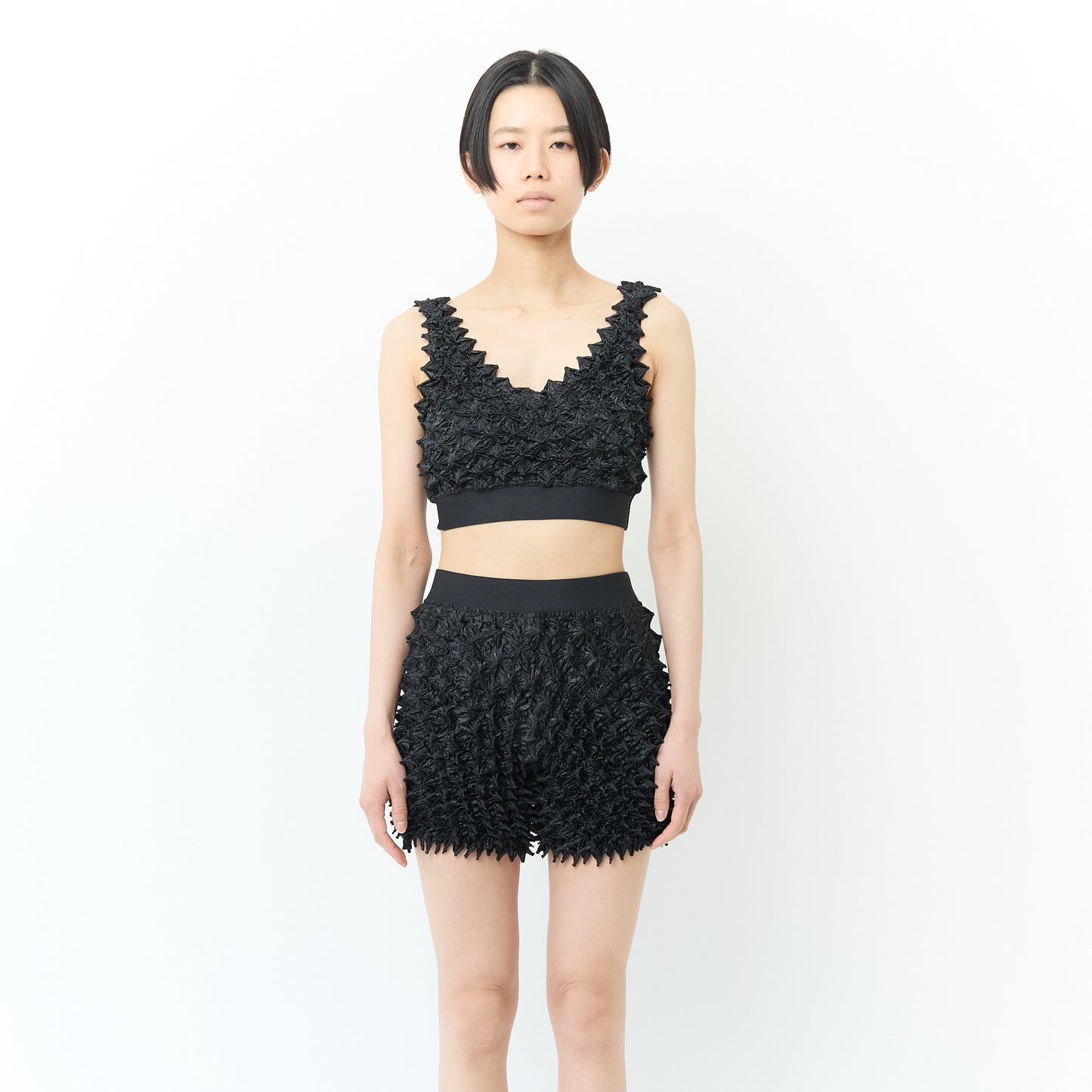 Spiky Shibori Shorts