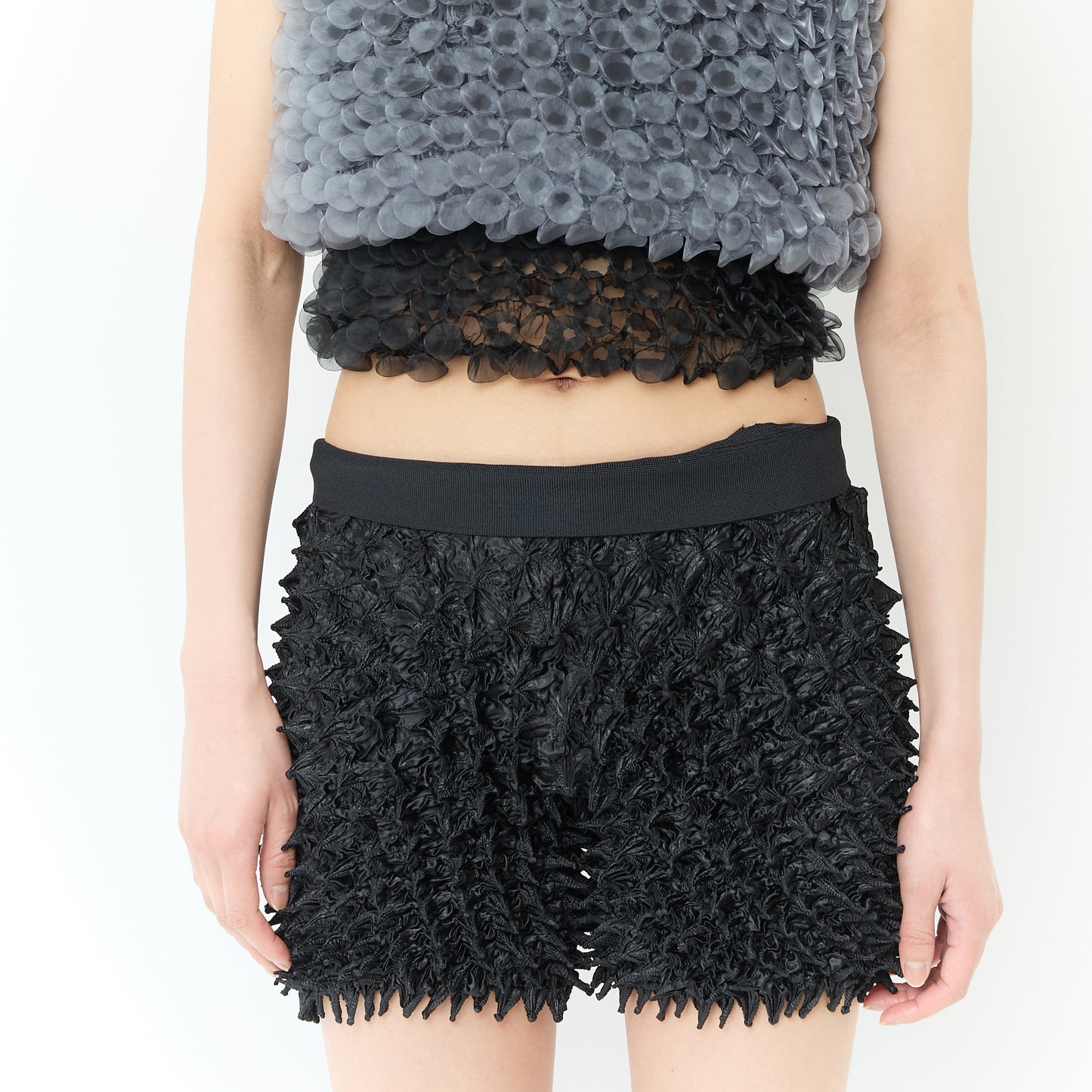 Spiky Shibori Shorts
