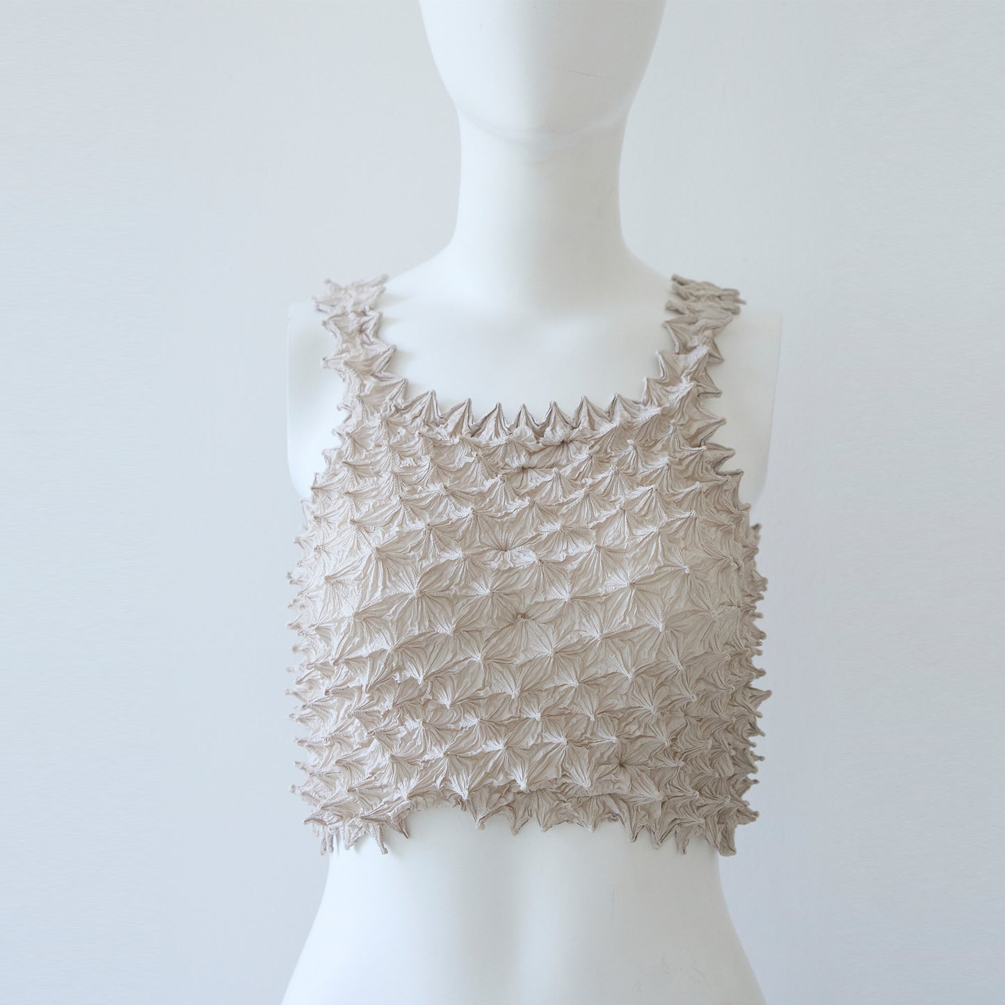 Spiky Shibori Crop Camisole - Taffeta