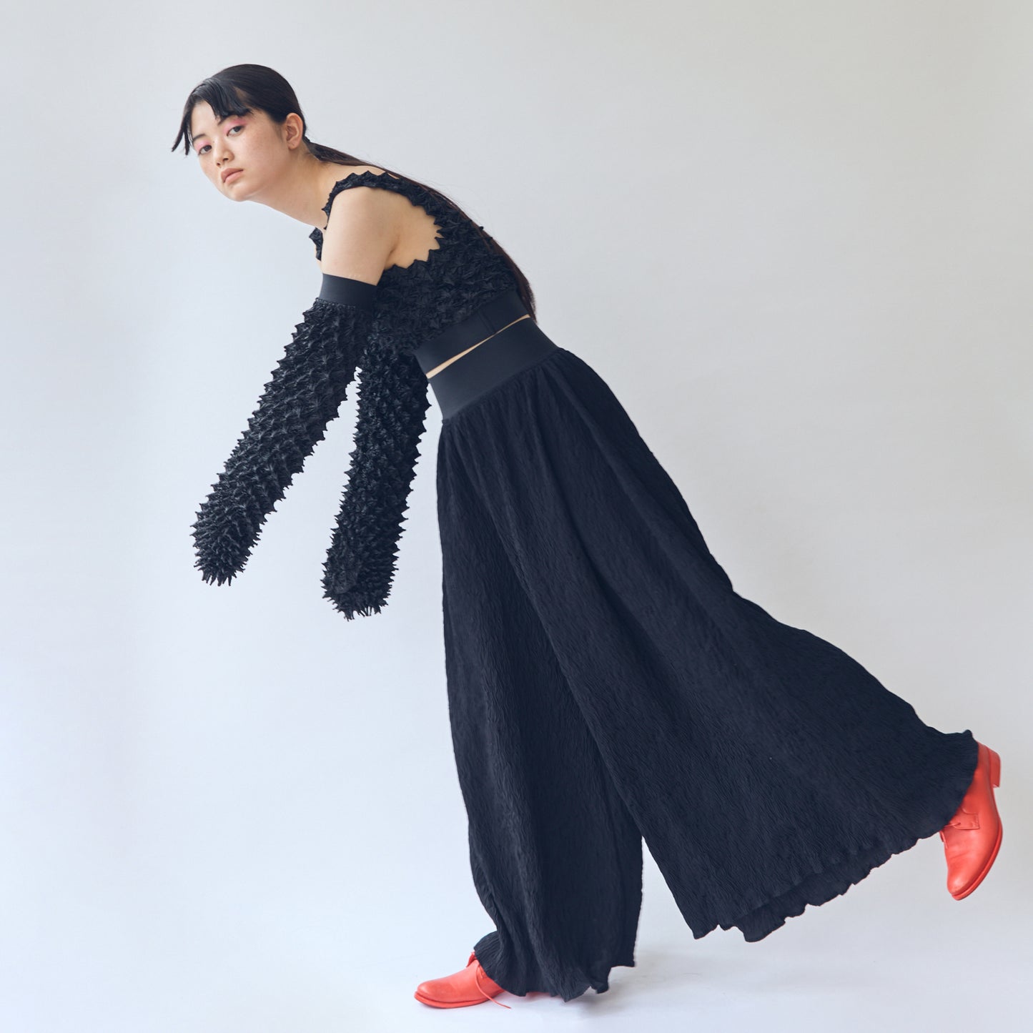 Wavy Superwide Flare Pants