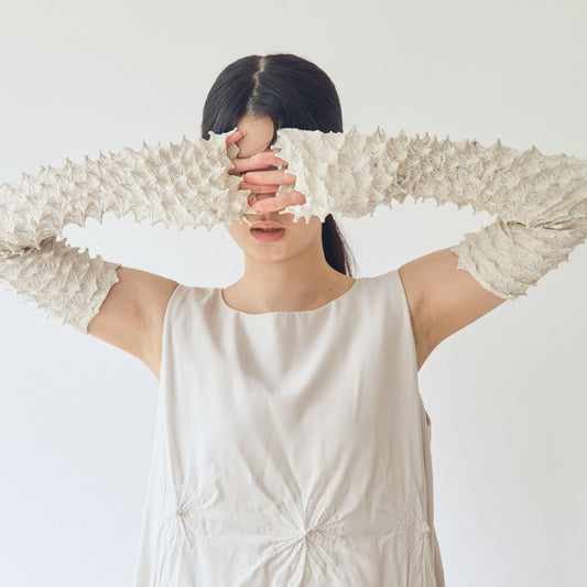 Spiky Shibori Arm Cover - Taffeta