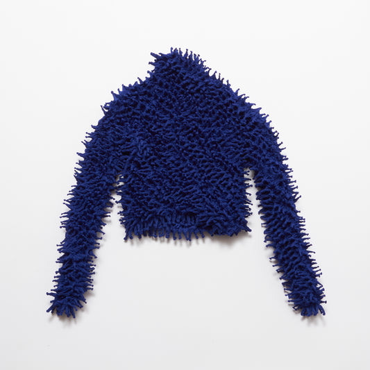 Short Spiky Shibori Long Sleeve Turtleneck Top - Tricot