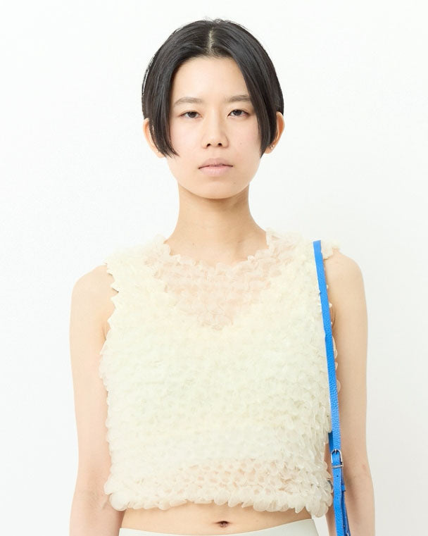 Botatan (Button Shibori) Crewneck Sleeveless Top