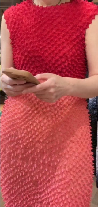 KATAYAMA x BUNZABURO Spiky Shibori BiColor Dress