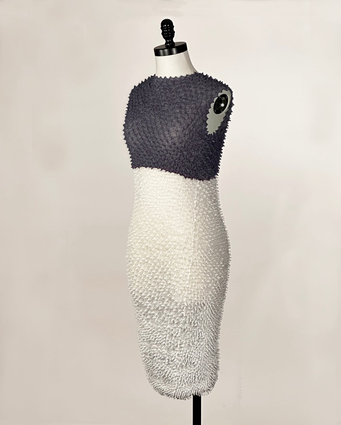KATAYAMA x BUNZABURO Spiky Shibori BiColor Dress