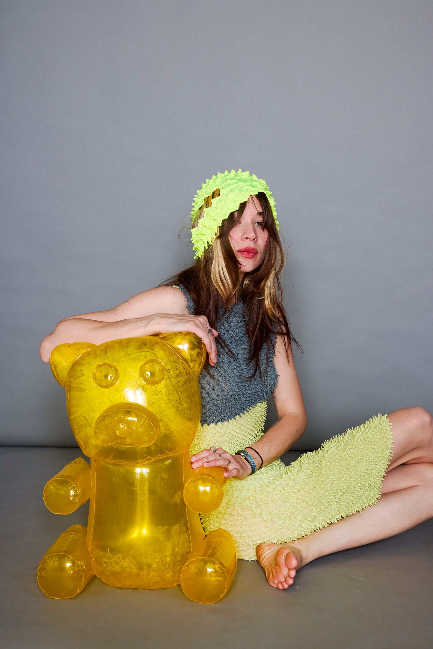 KATAYAMA x BUNZABURO Spiky Shibori BiColor Dress