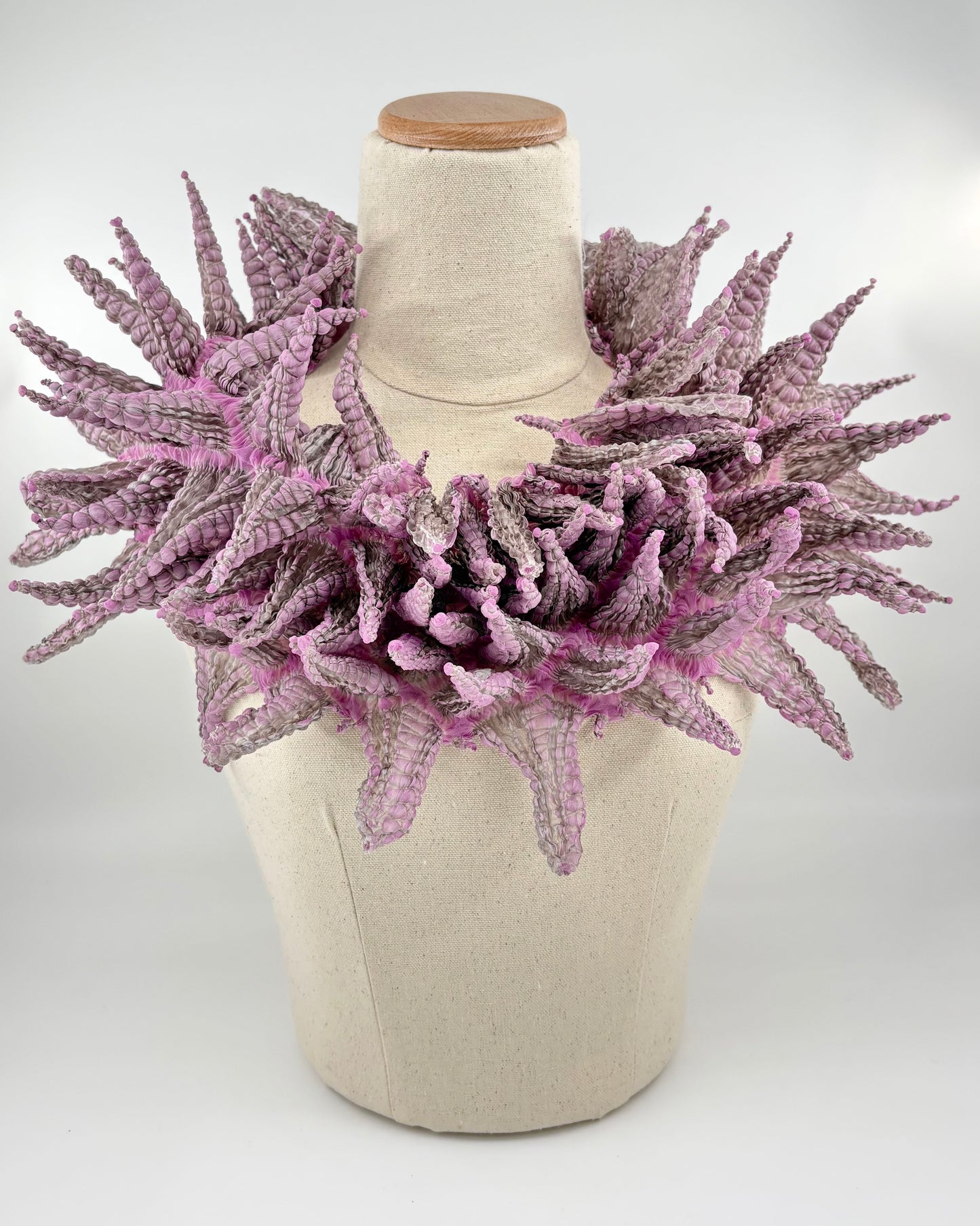 Large Bai Shibori Silk Loop Scarf