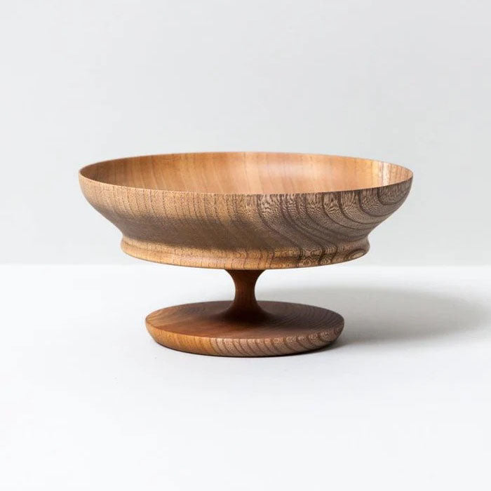 SHINAFU 6.0 Footed Serving Bowl - Hotei (Smoky Grey)