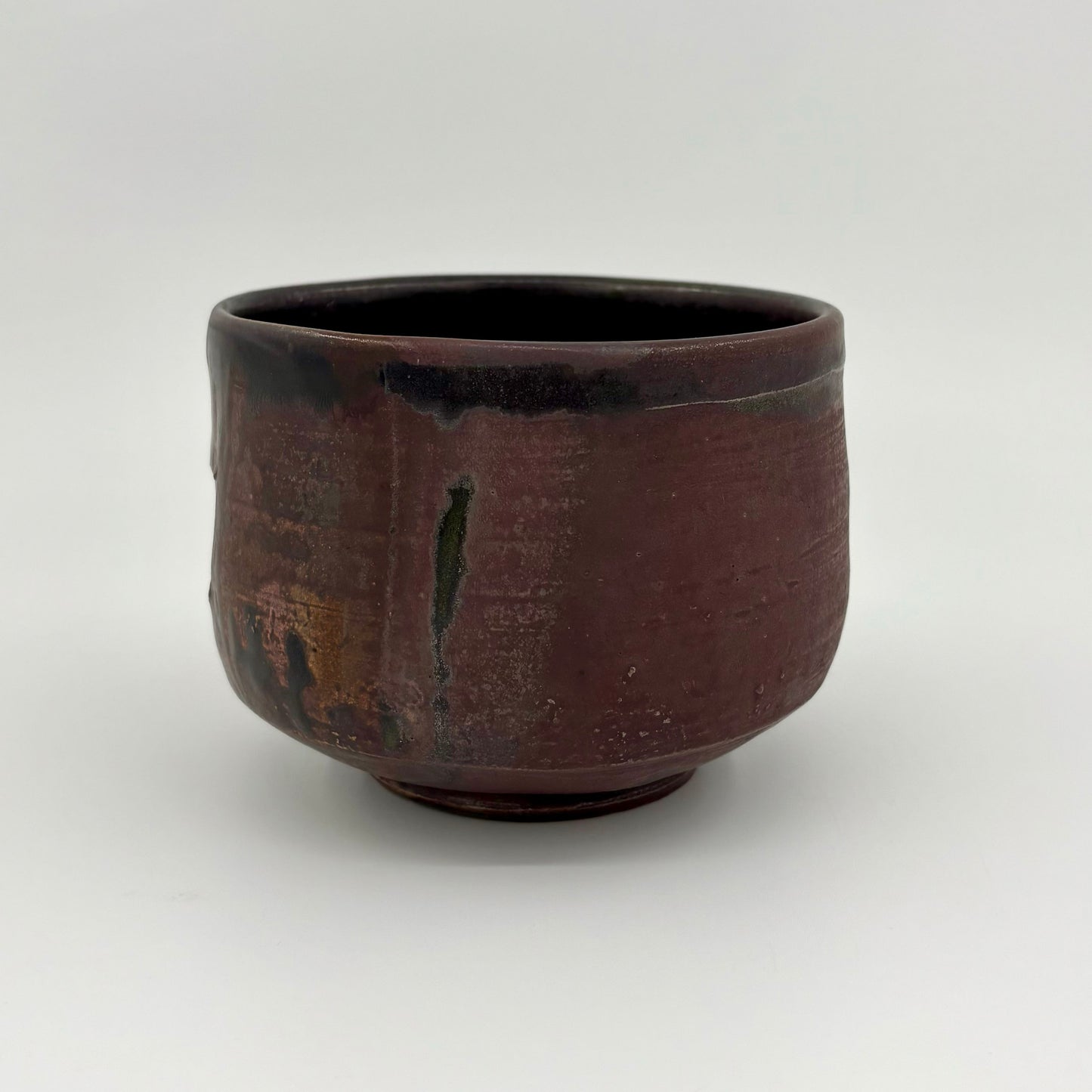 Black Karatsu Tea Bowl (Cavern) by Yukiko Tsuchiya