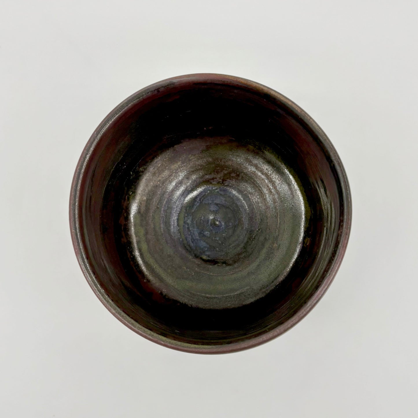 Black Karatsu Tea Bowl (Cavern) by Yukiko Tsuchiya
