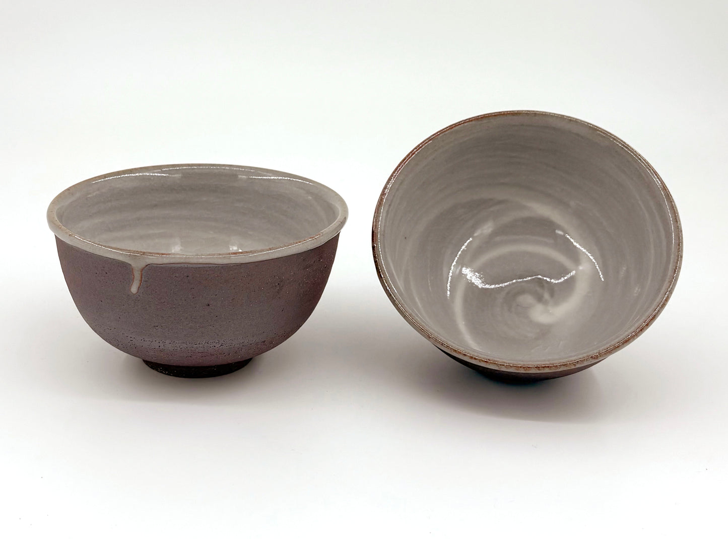 Suga Pottery Tea Bowl - Pewter