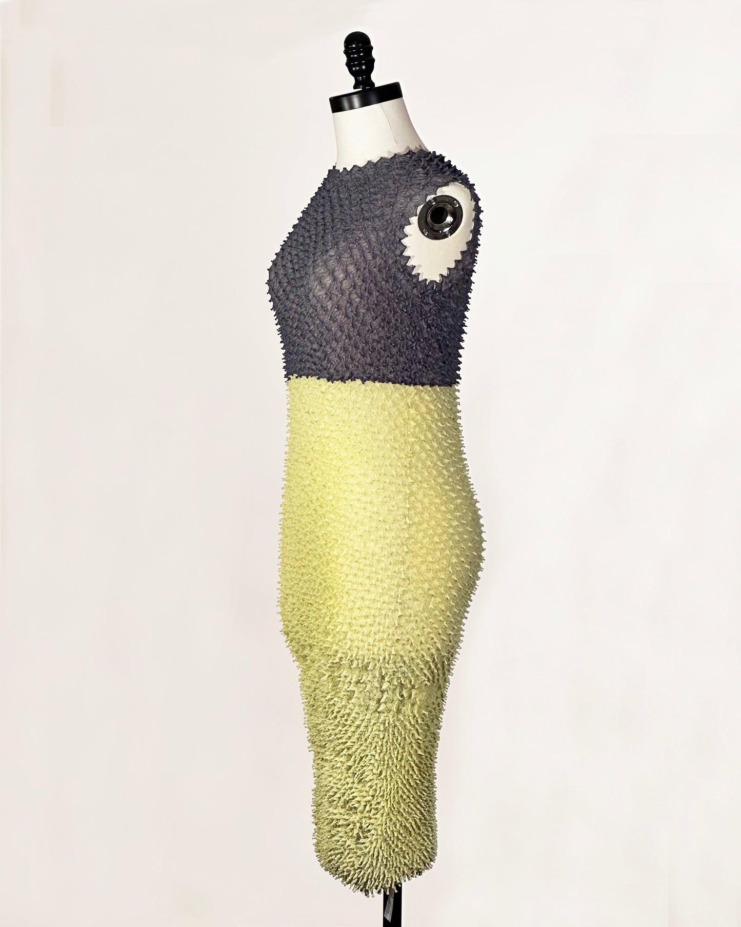 KATAYAMA x BUNZABURO Spiky Shibori BiColor Dress
