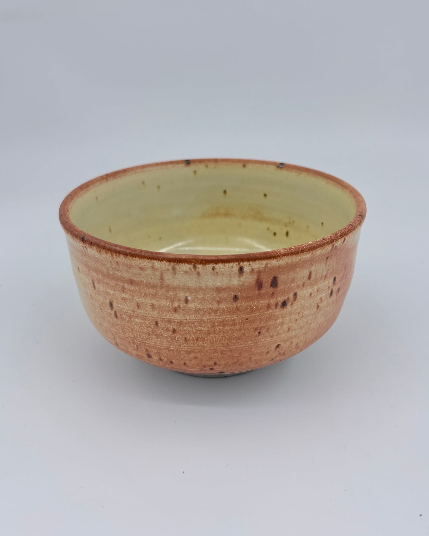 Suga Pottery Matcha Bowl - Oxidized Cream Yellow