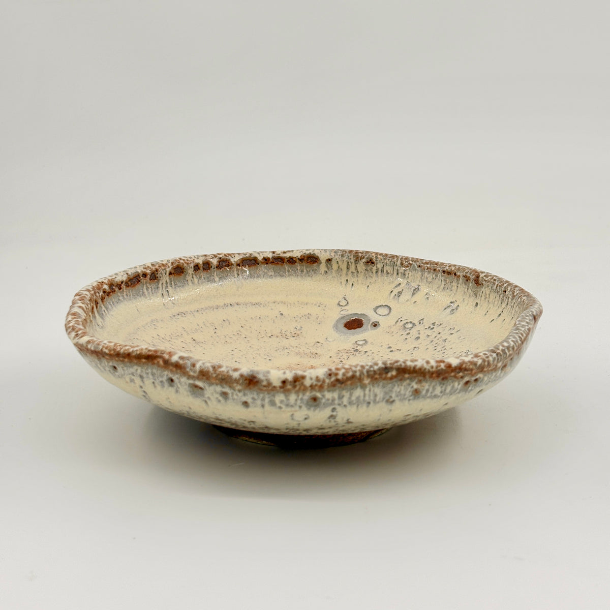 Suga Pottery Scalloped Serving Bowl - Butter Yellow