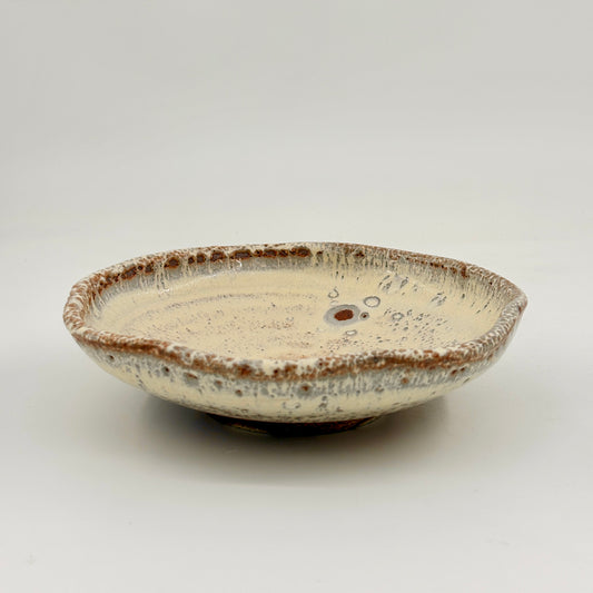 Suga Pottery Scalloped Serving Bowl - Butter Yellow