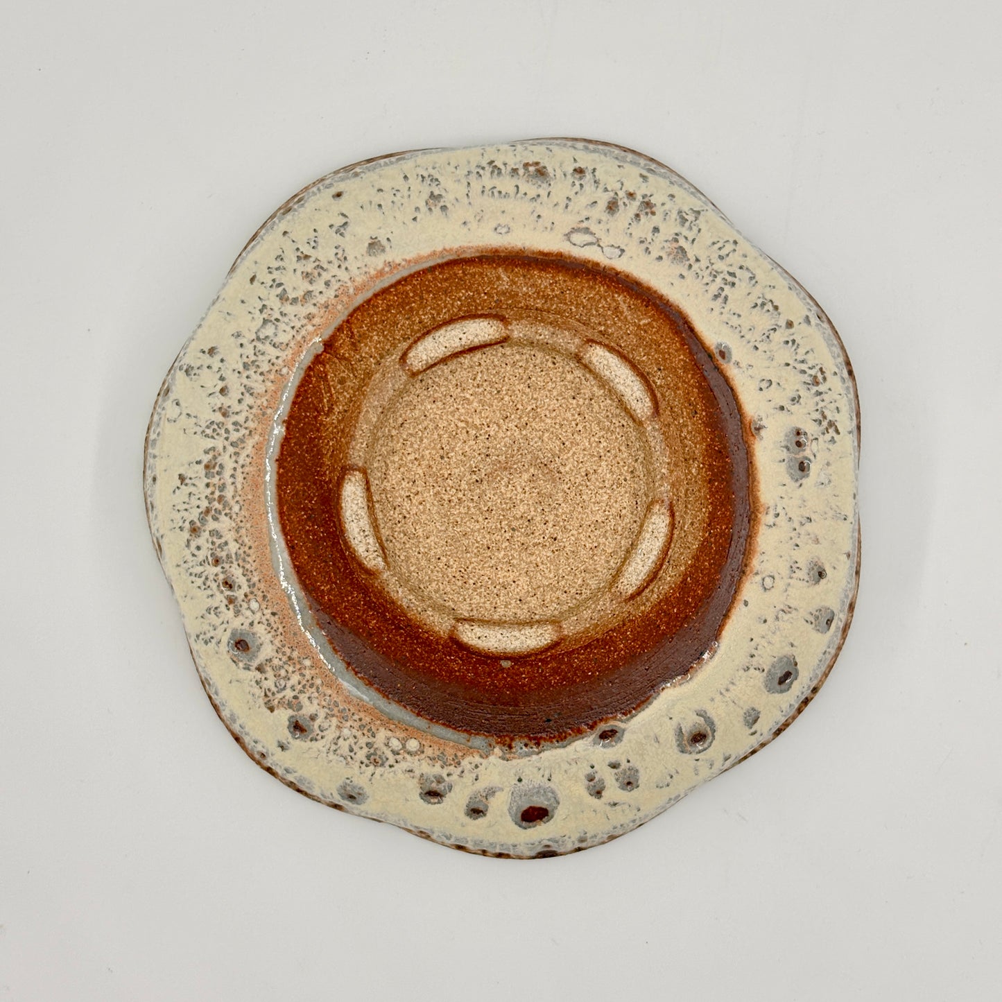Suga Pottery Scalloped Serving Bowl - Butter Yellow