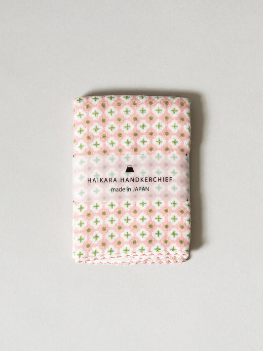Haikara Little Handkerchief - Karahana, Cross Pink