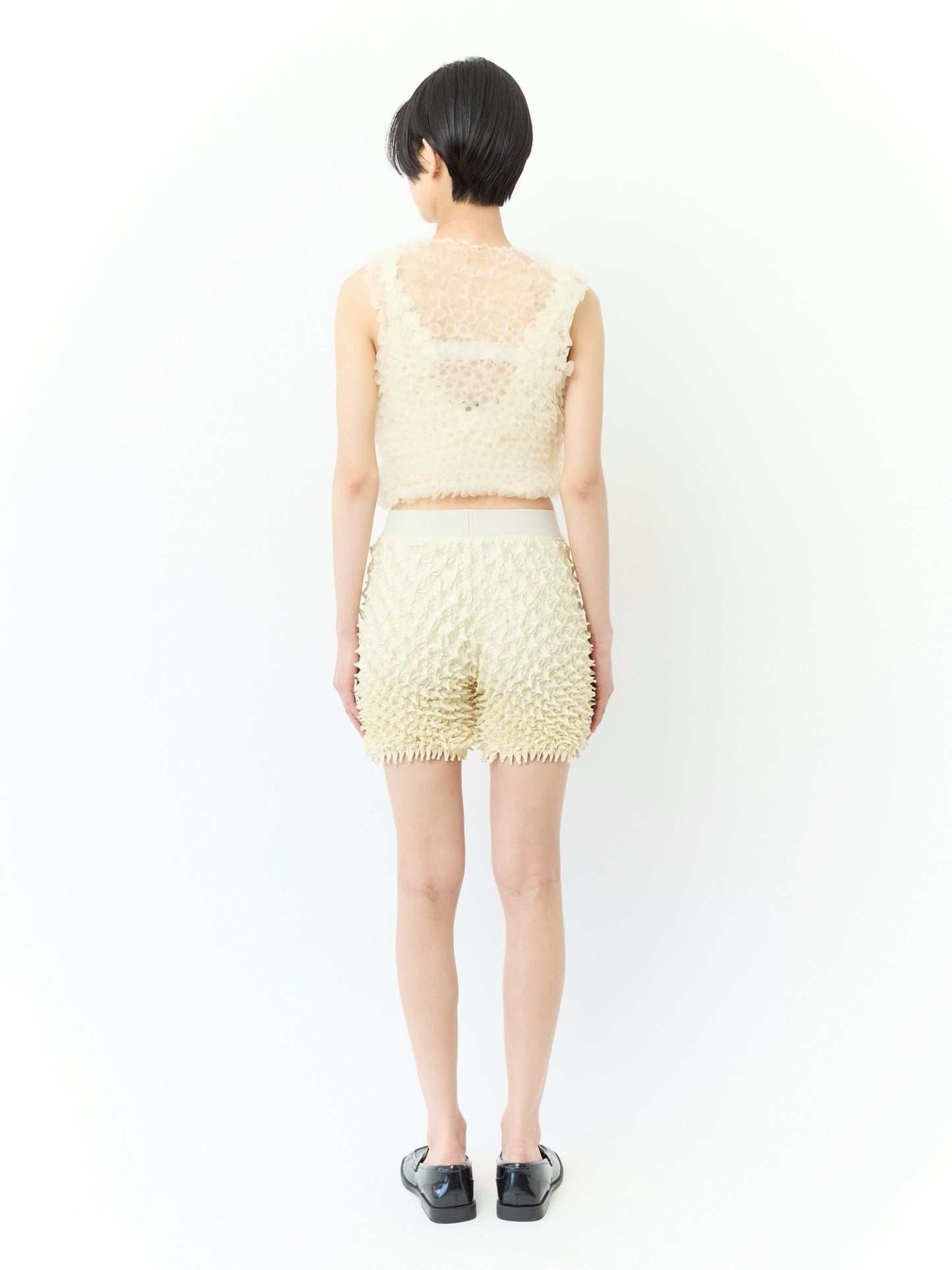 Botatan (Button Shibori) Crewneck Sleeveless Top