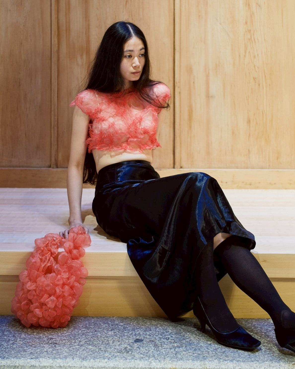 Karakusa (Arabesque) Cropped Top