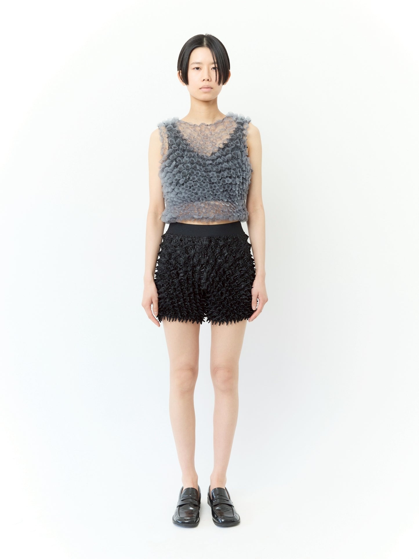 Botatan (Button Shibori) Crewneck Sleeveless Top