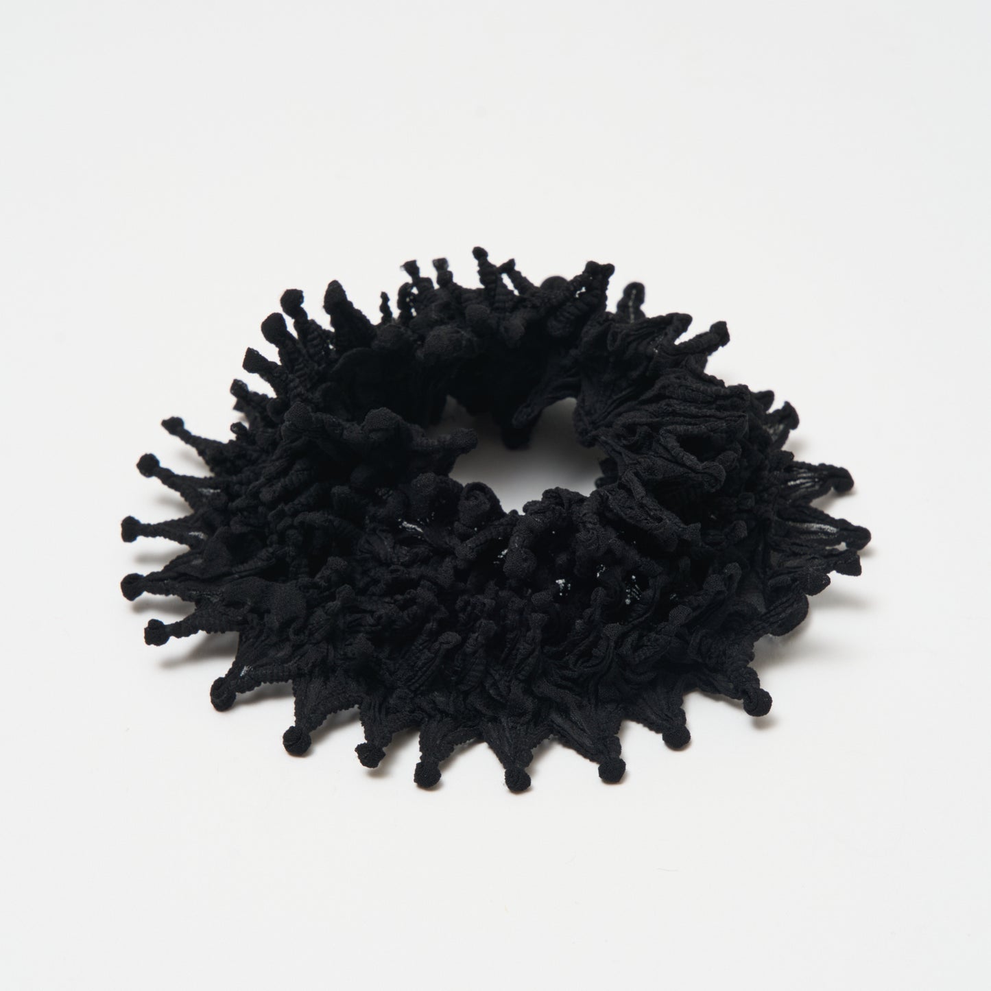 Small Spiky Shibori Necklace - Chiffon Wide Width