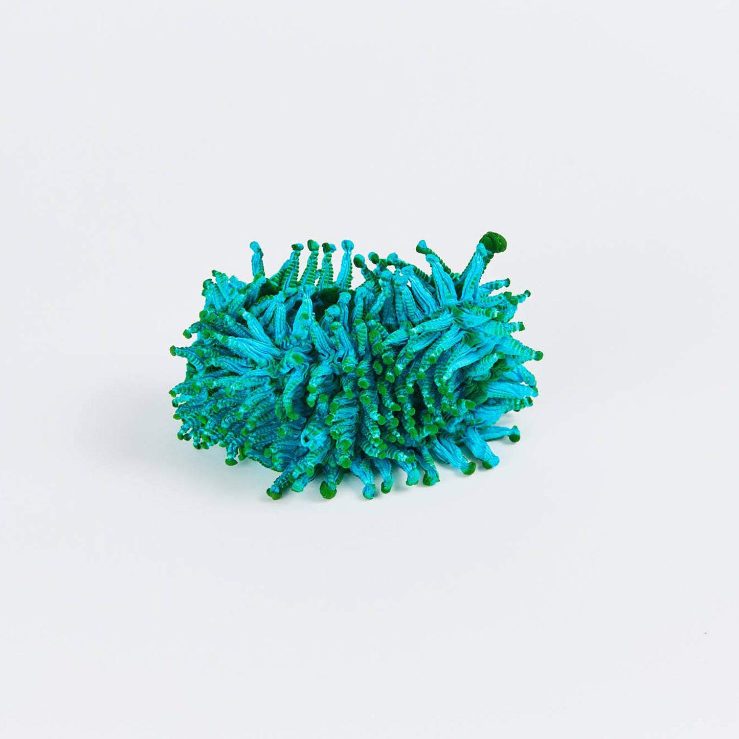 Small Spiky Shibori Wide Width Necklace - Silk