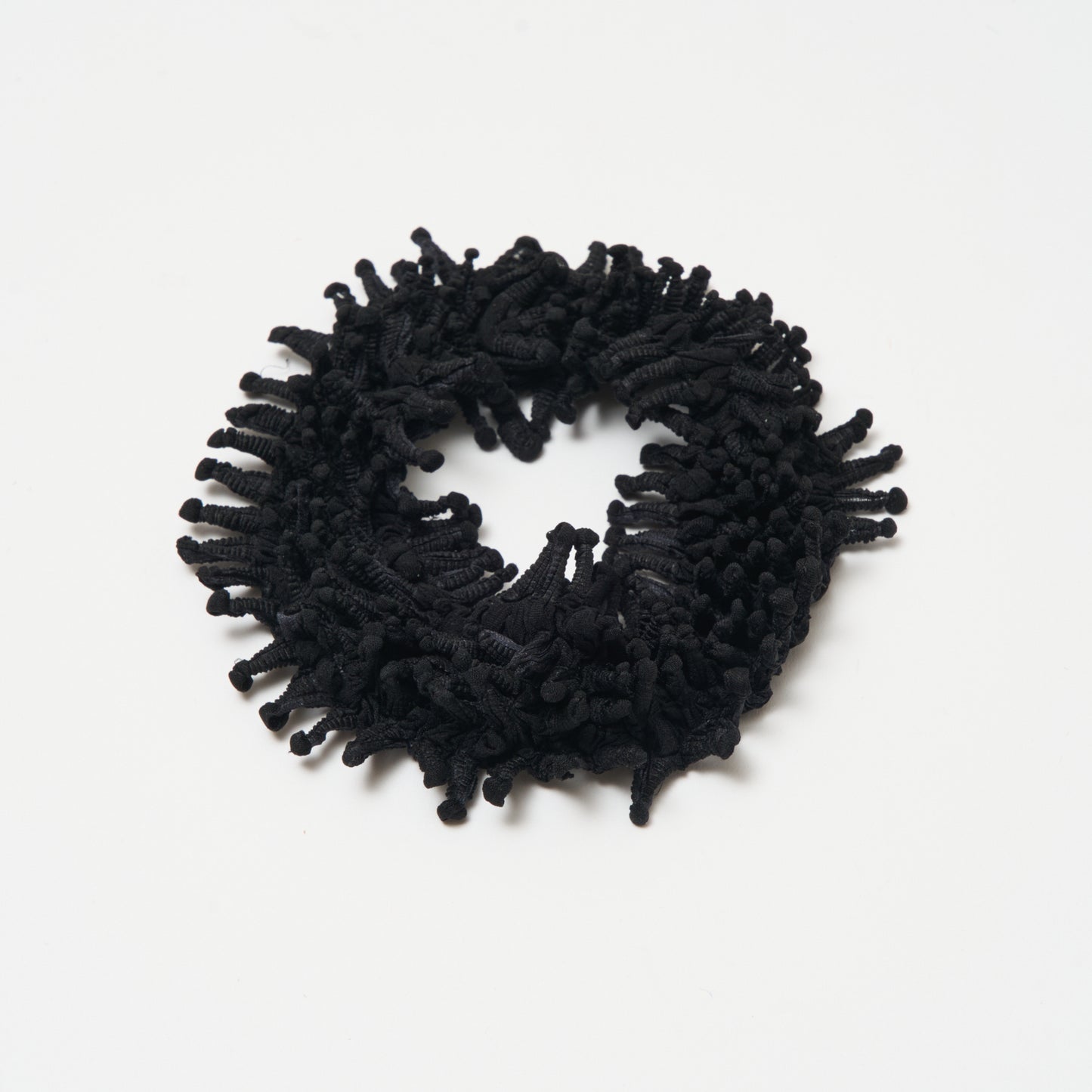 Small Spiky Shibori Choker Necklace - Silk