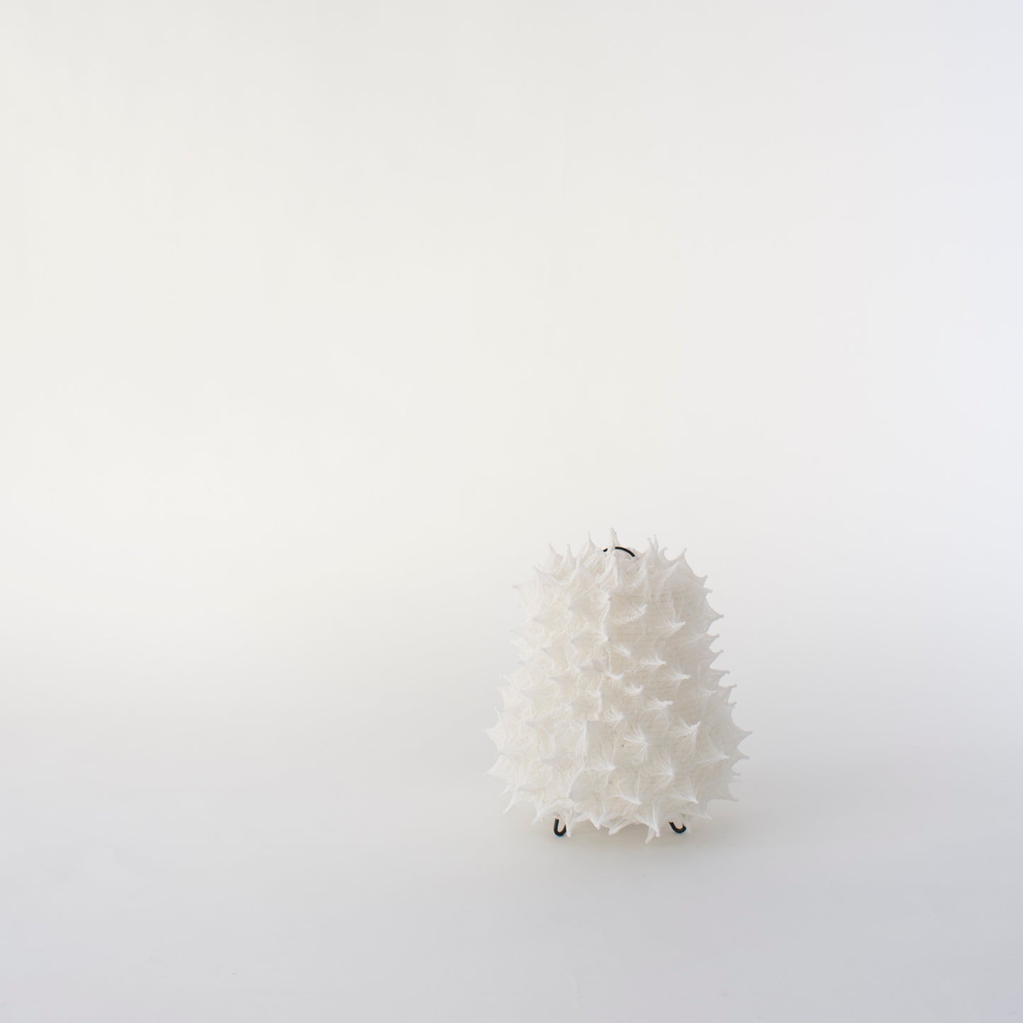 Akari Daruma Lamp with Spiky Shibori Cover