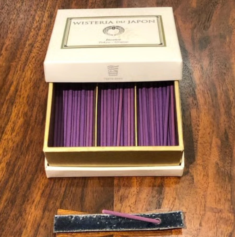 TOKYO KODO "First Collection" WISTERIA DU JAPON  Incense and Holder Set 