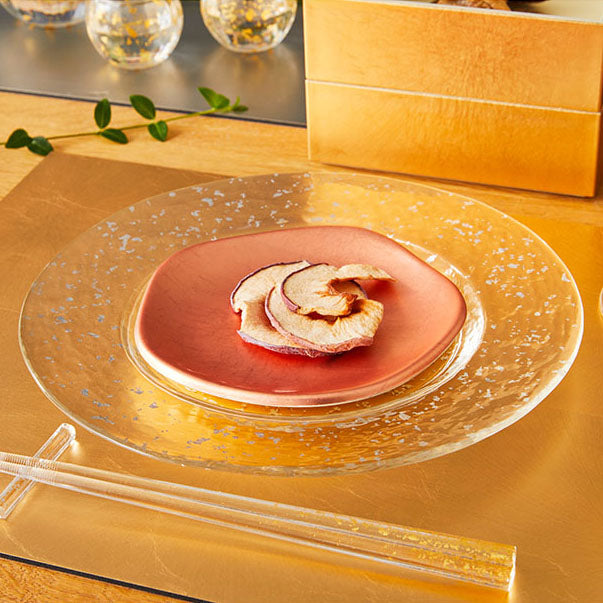 HAKU LA TABLE Flower Plate - Copper