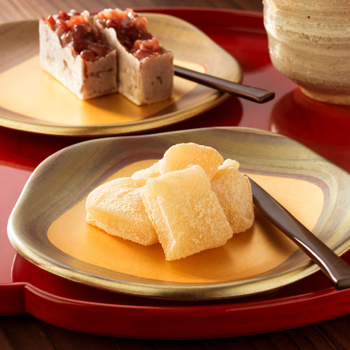 KODAIHAKU Plum-Shaped Meimei Plates - A Set of Two